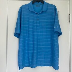 Nike Blue Polo Shirt with Classic Sporty Design